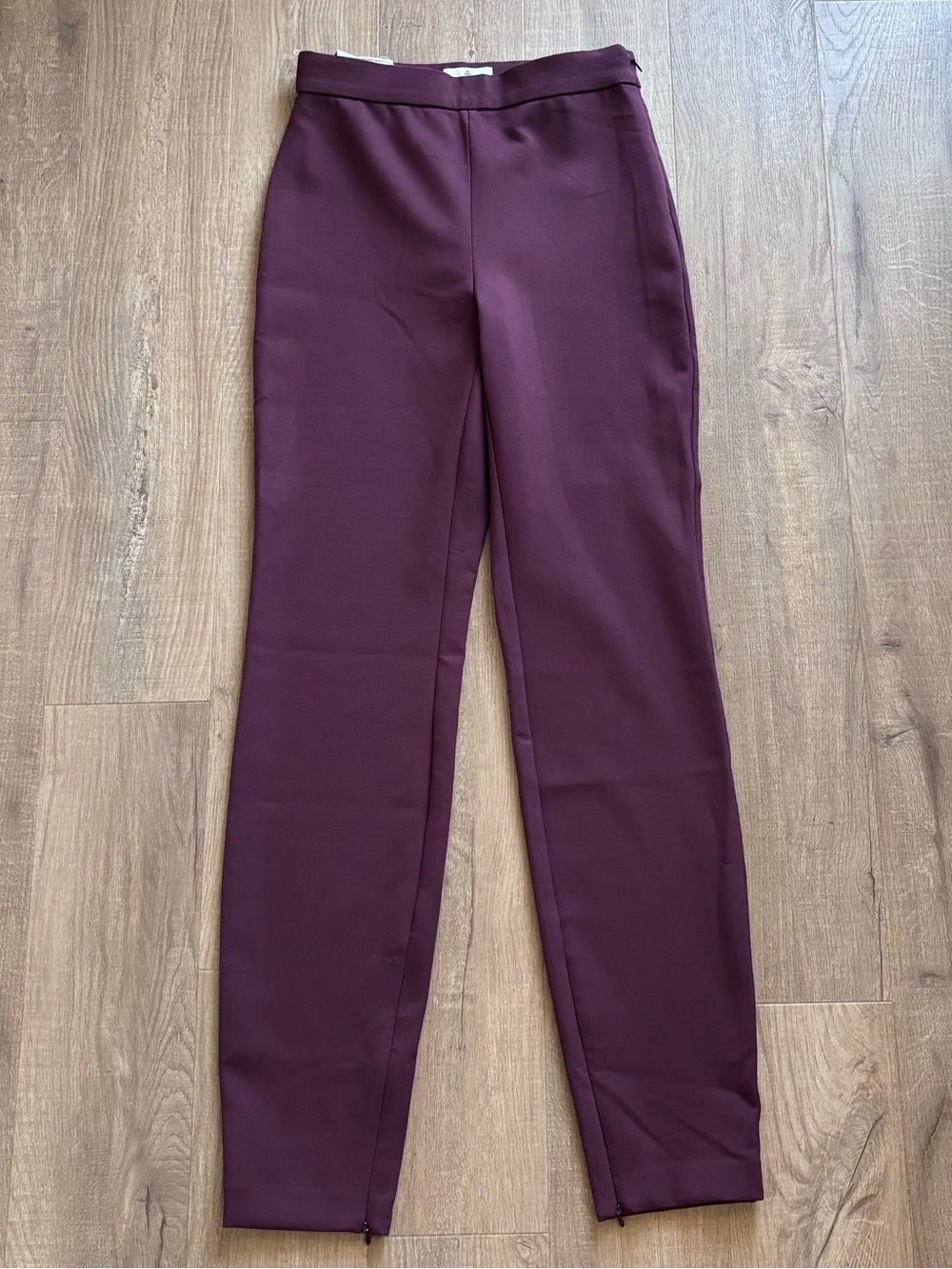 Babaton Serra High Waisted Pant in Burgundy ~ 32”